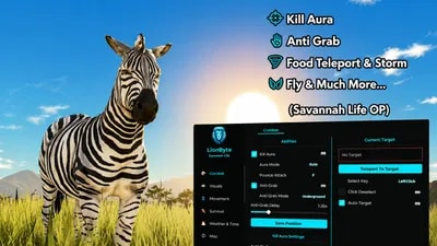 LionByte: Killaura,AntiGrab,Food Teleport & Storm,Fly & More