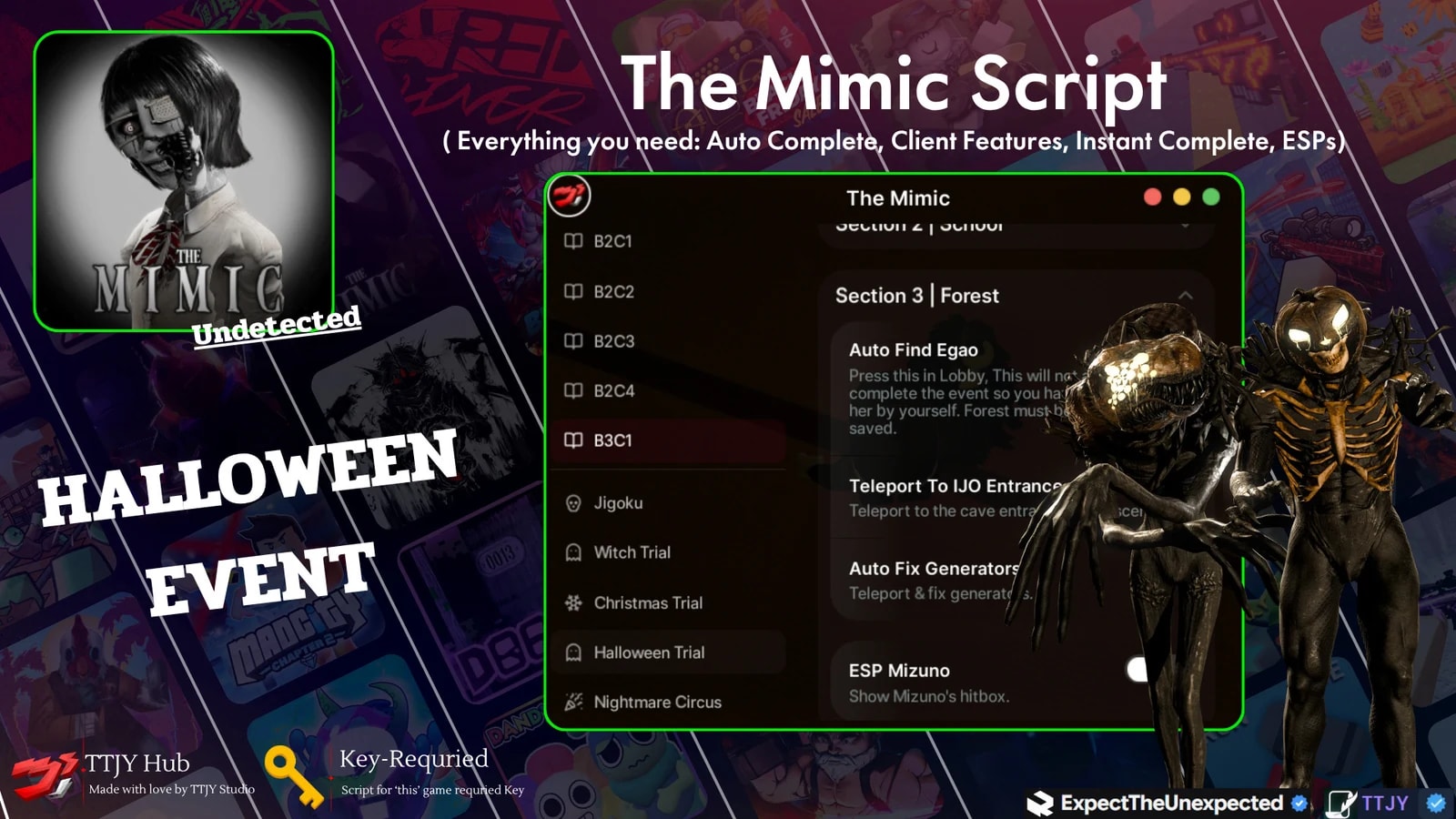 TTJY Hub | The Mimic | UNDETECTED | 2 Language