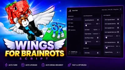 Axon Hub — Wings for Brainrots Auto Farm, ESP & Fly