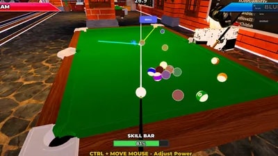 8ball-x aim line extender 🎱 (long trajectory beam)