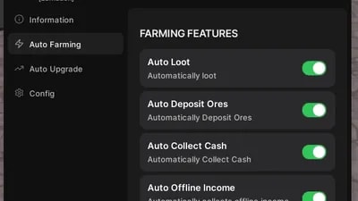 Auto Farm, Auto Chest, Auto Upgrade, Auto Claim...