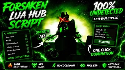 MOON HUB FORSAKEN | Op Features auto block and more....