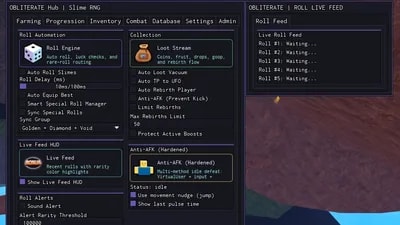OBLITERATE HUB | Slime RNG (Open Source)