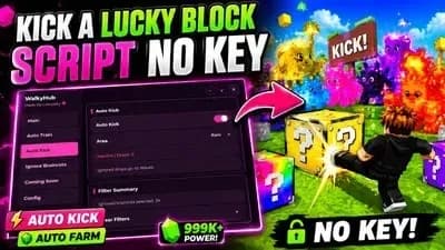 Kick a Lucky Block (AutoFarm & Auto Train) NO KEY!