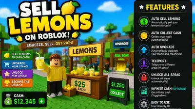 π OP SELL LEMONS SCRIPT! AUTO FARM + INFINITE MONEY! π°