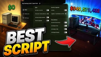 Auto Spin Auto Pick Up Auto Place Auto Upgrade and more