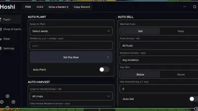 Hoshi Hub - Grow a Garden hacks (NO KEY)
