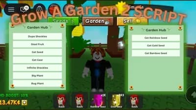 Grow A Garden 2 Auto Steal Infinite money,jump.Server hop