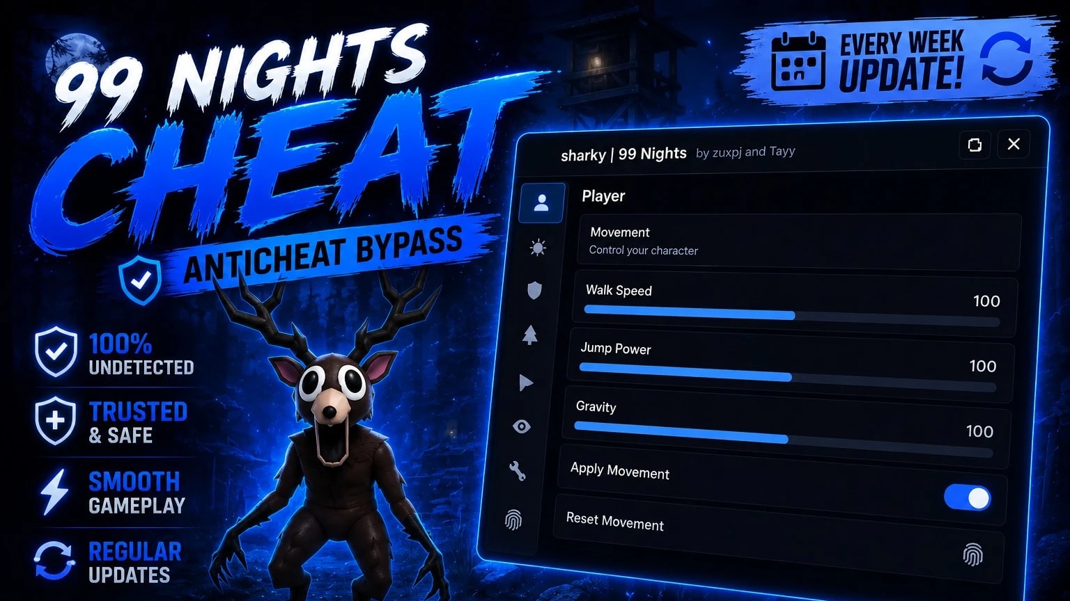 sharky hub | nights in the forest