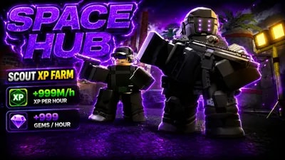 Scout XP Farm TDS max lvl Free Operator Space Hub Strat
