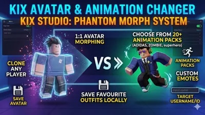 Avatar Copier and Changer with Animation Pack and Emotes