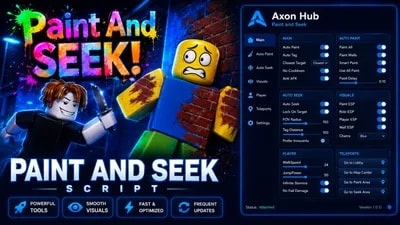 Axon Hub | Paint and Seek Script - Auto Hide, Kill Aura