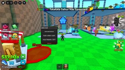 Auto farm brainrots, Auto cash, Auto rebirth (KEYLESS)