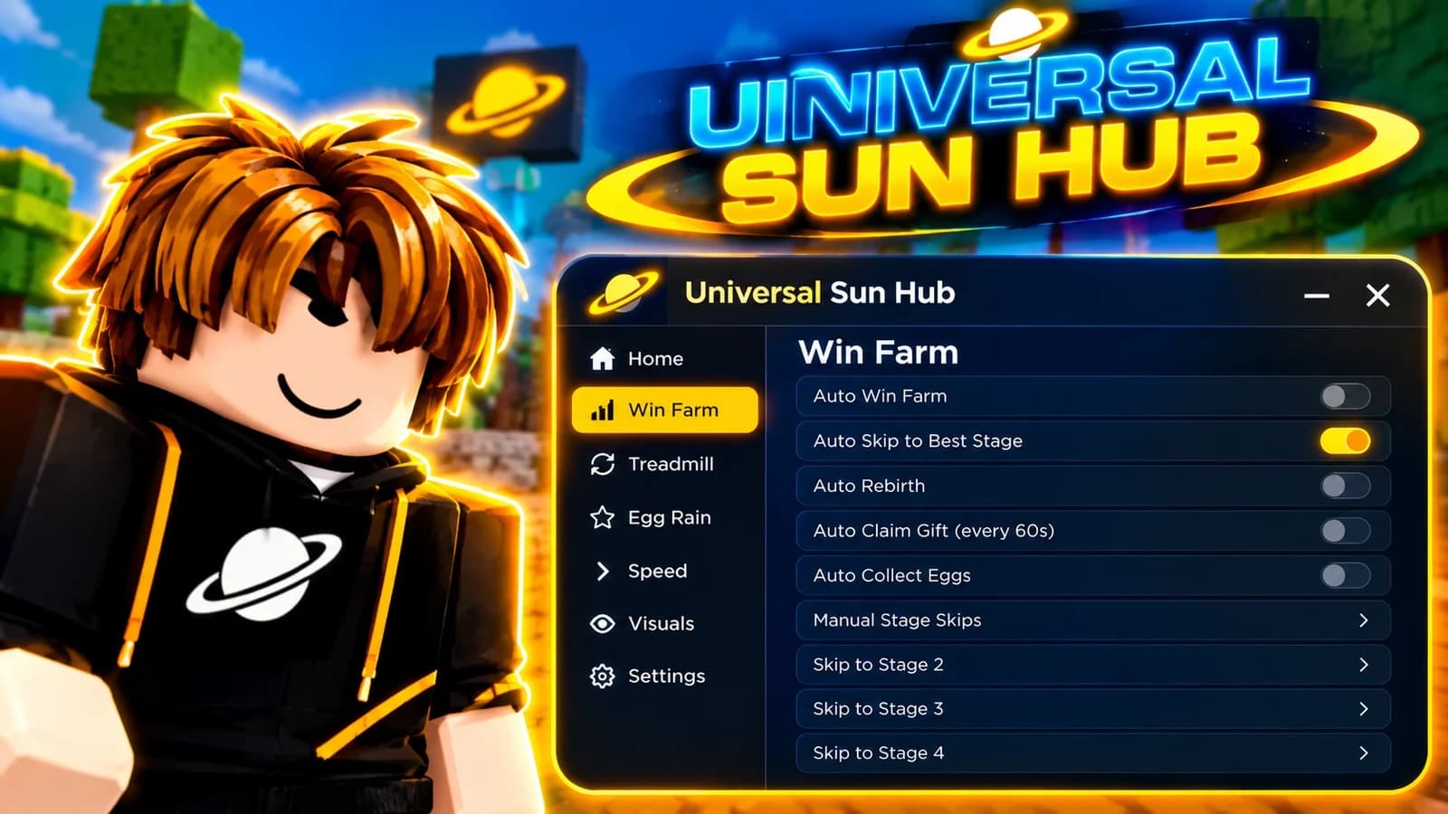+1 KEYBAORD UNIVERSAL SUN HUB BEST SCRIPT(CANDY AND HUB :)))