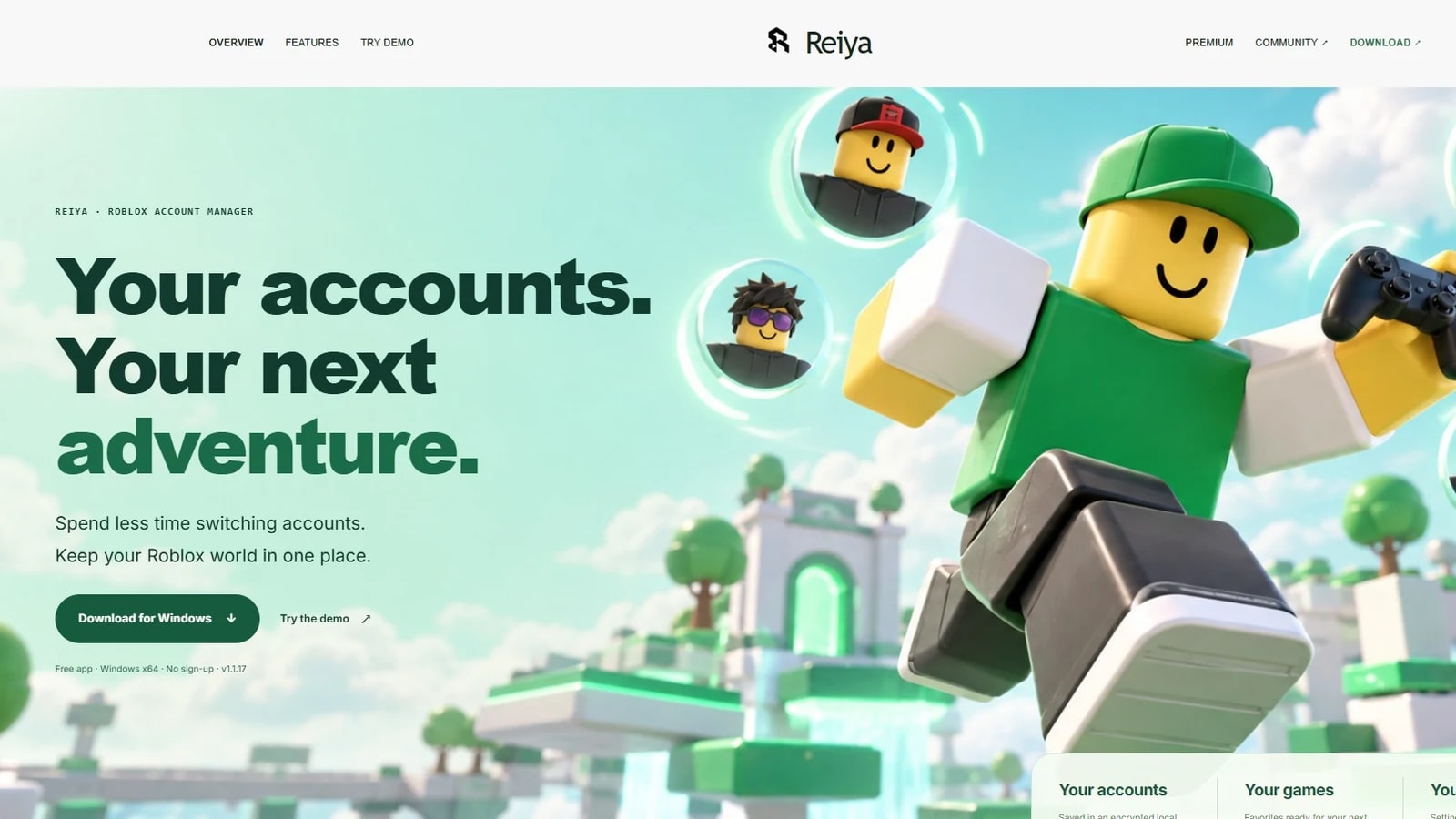 Reiya Account Manager | This Isn't Just Another Roblox Accou
