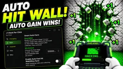 Auto Hit Wall, Auto Gain Win, Auto Open Eggs & More