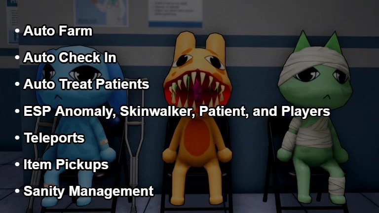 Auto Check in Auto Treat Patients Auto Farm Insta Prompt
