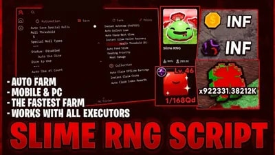 Ajjans - Roblox Slime RNG Auto Farm Script