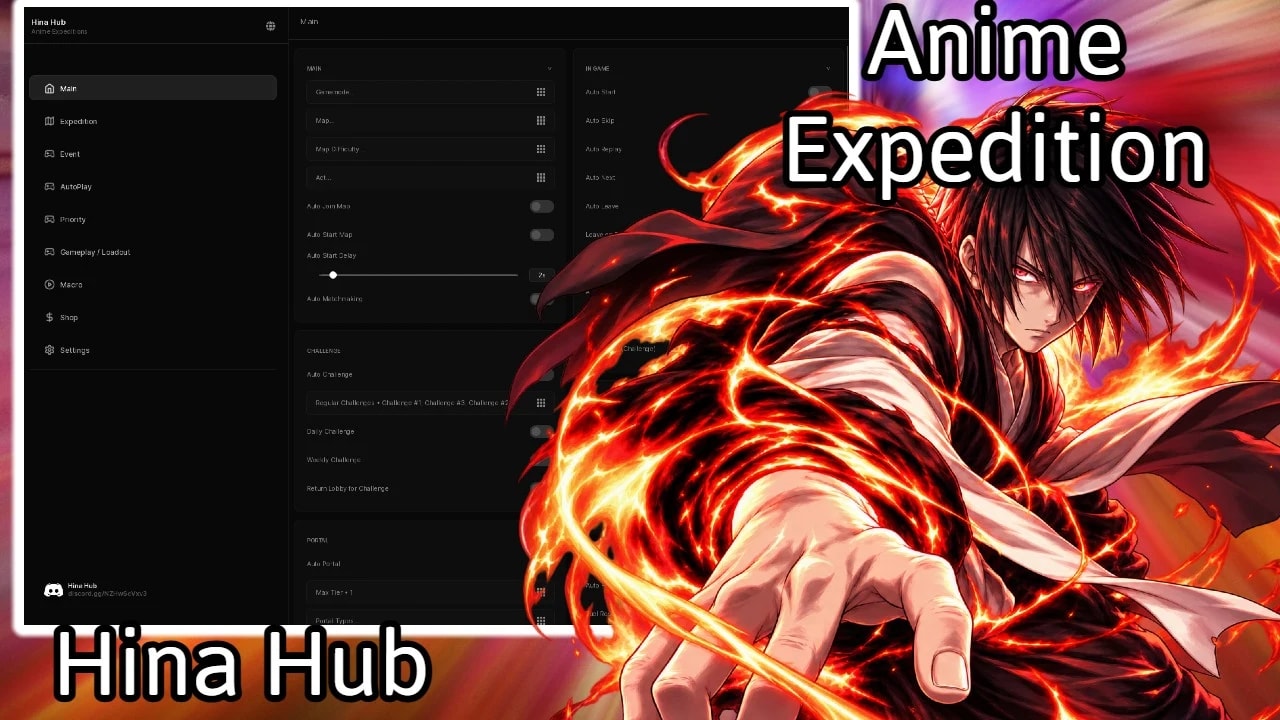 Hina Hub - Auto infernal, world boss, monster clash + more!