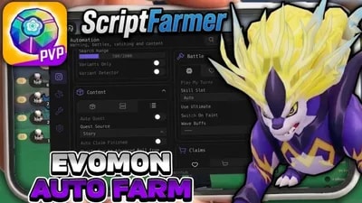 Evomon Script | Auto Farm, Auto Catch, Auto Quest & More screenshot 1