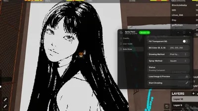 Auto Draw ll Better Features ll Made by me ll Lunariel