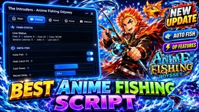 Insta Fish · Auto Sell · Equip · Summons · Webhook · Quests