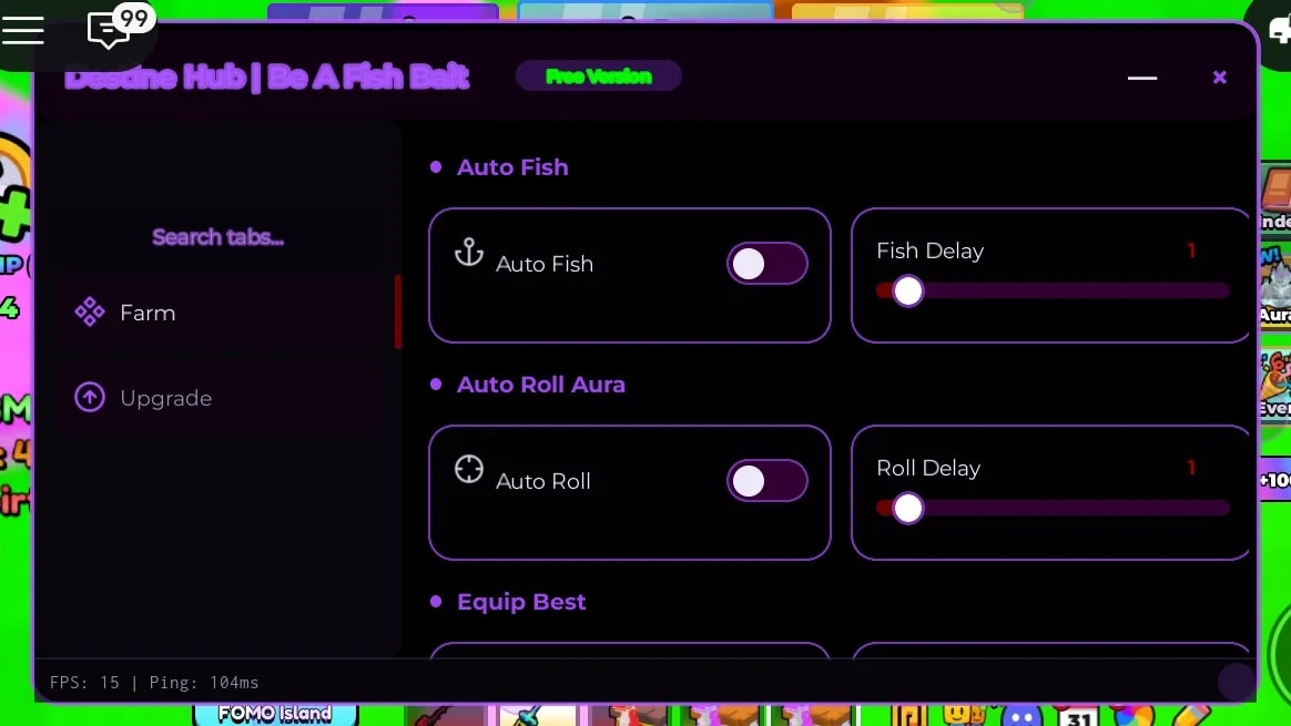 Destine Hub | Be A Fish Bait π