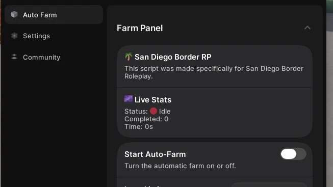 San Diego Border Rolep | Auto farm, Anti staff & More!
