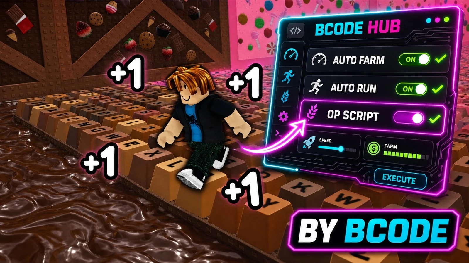 +1 Speed Keyboard Escape SCRIPT AUTO FARM AUTO RUN - BCODE