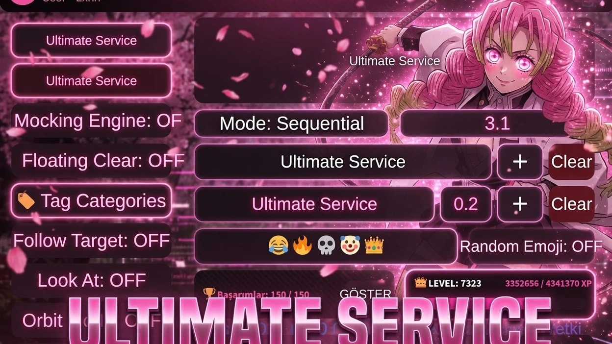 Ultimate Service - OP Auto Chat Script 50+ Features No Key