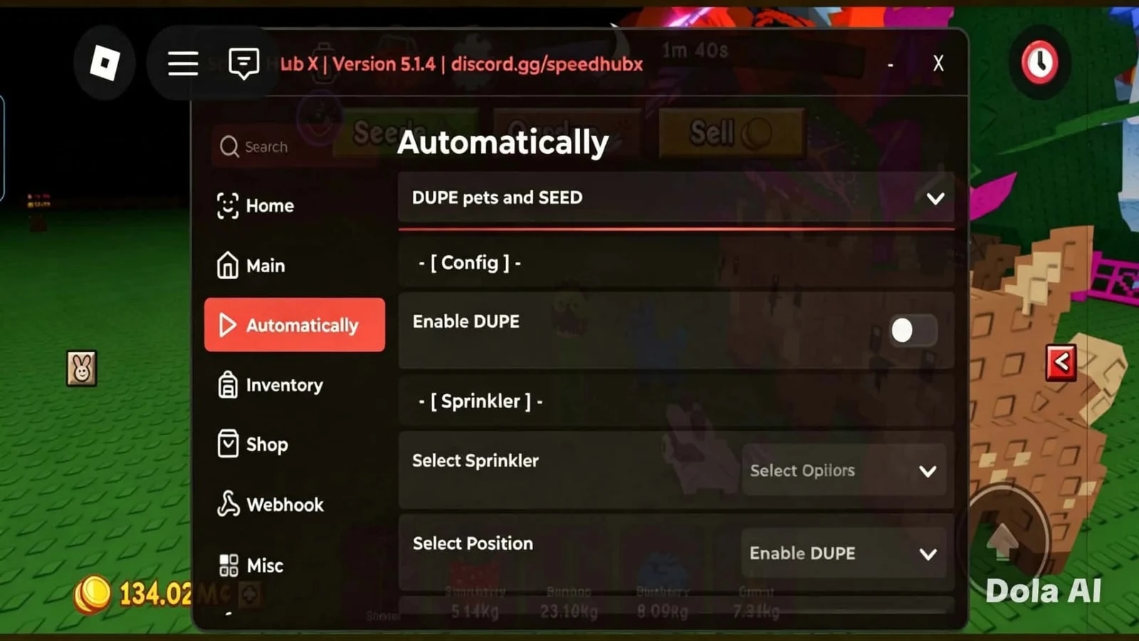 SpeedHubX | Grow a Garden 2 DUPE NEW ROLLBACK
