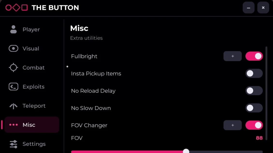 THE BUTTON MENU A LOT OF FEATURES