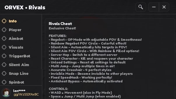 ORVEX | Rivals | Silent Aim | Free | Undetected