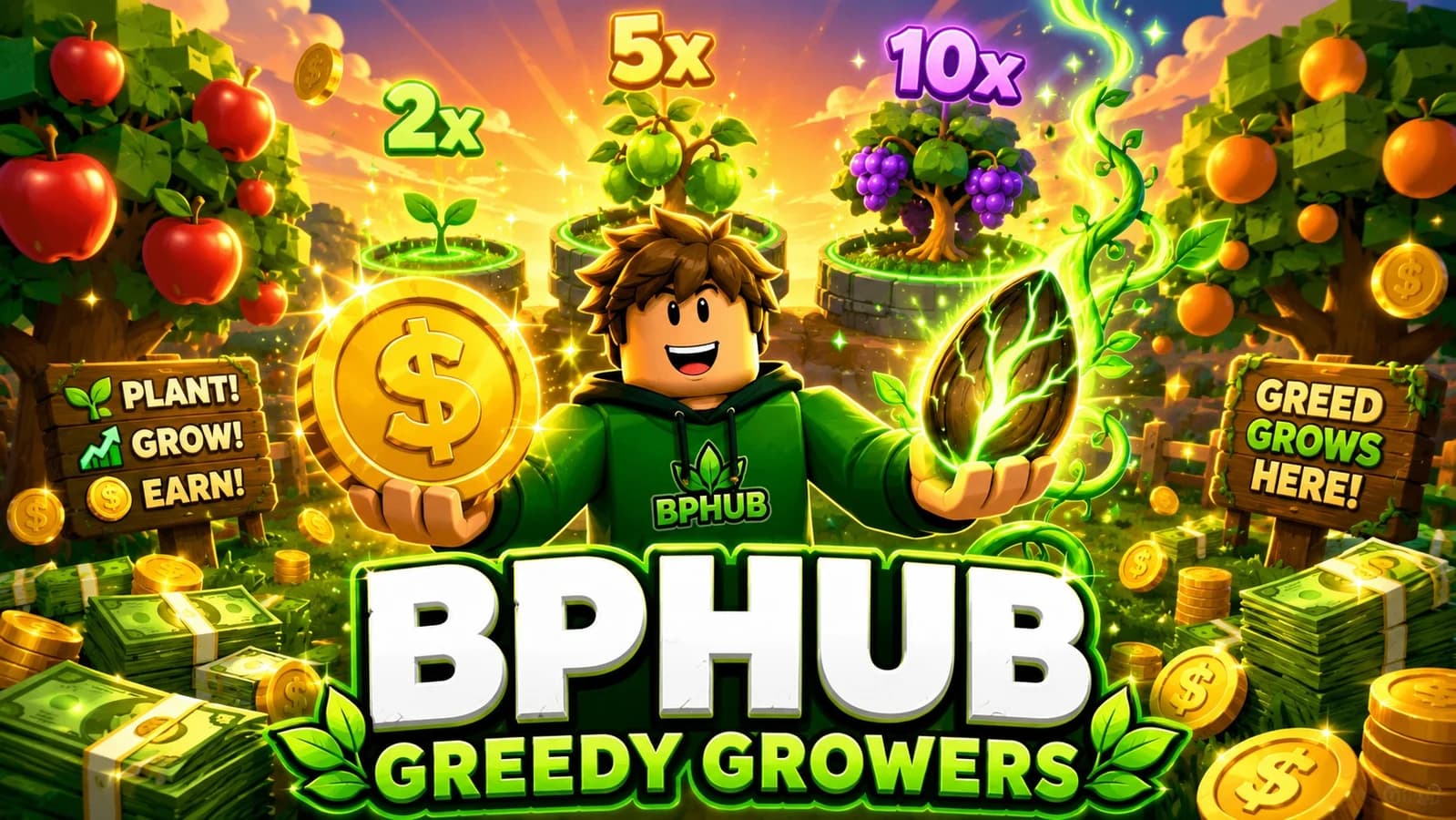 Full Auto Greedy Growers Script | BPHUB