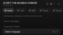 Script for murino horro(Farm, Esp, speedhack, anti artur)