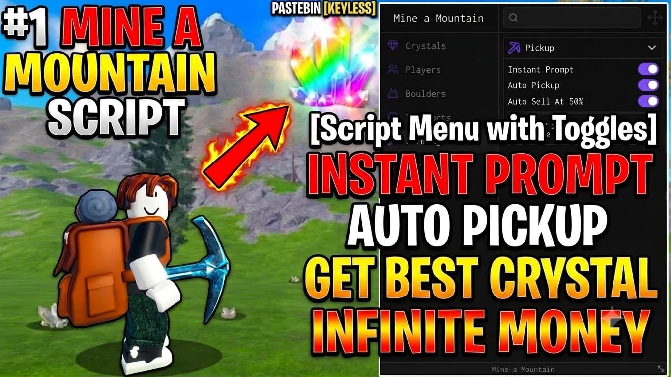 INFINITE MONEY | AUTOFARM | BYPASS PICKAXE | AND MORE