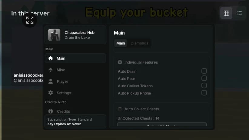 Chupacabra Hub, Auto Farm (Drain,Pour,Tokens,Phone) & More..
