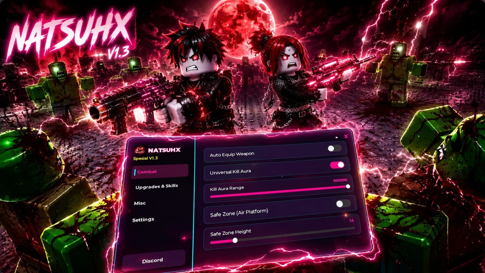 🔥 NATSUHX V1.3 | Kill Aura Brutal | Auto Farm
