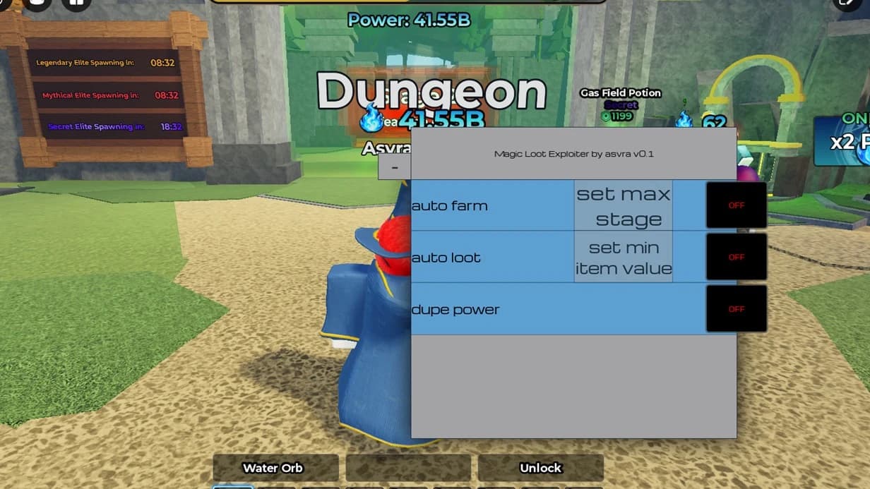 MAGIC LOOT POWER DUPE AUTO FARM AUTO LOOT OP FREE ASVRAHUB