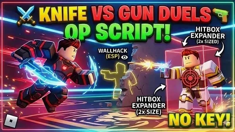 🔫 KNIFE VS GUN | AUTO-AIM + ESP | NO KEY | PC