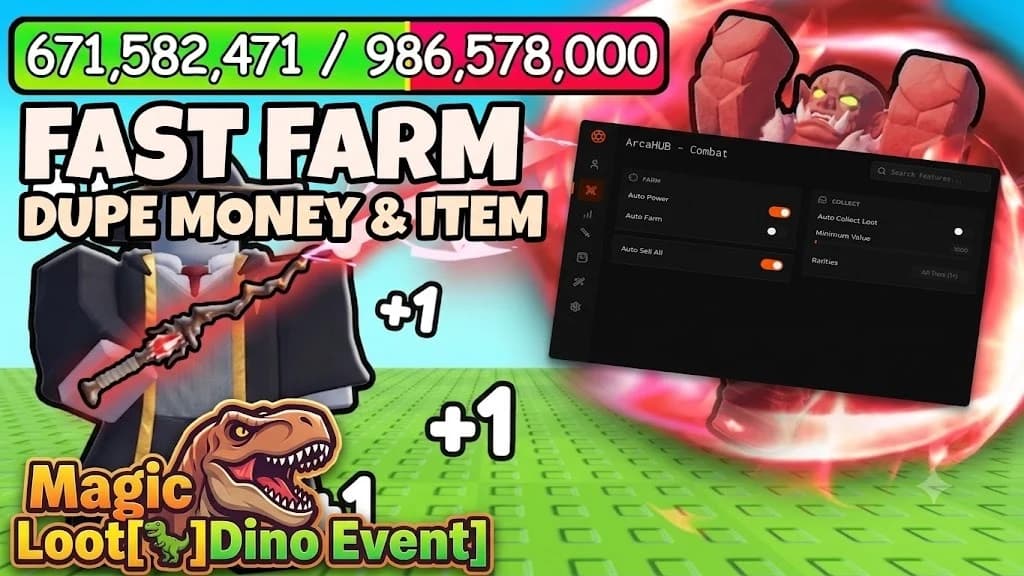 OP FARM & OP MONEY SCRIPT - ARCAHUB