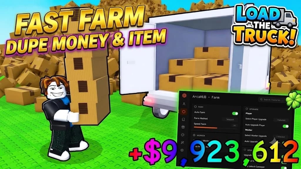 OP FARM & OP MONEY SCRIPT ARCAHUB