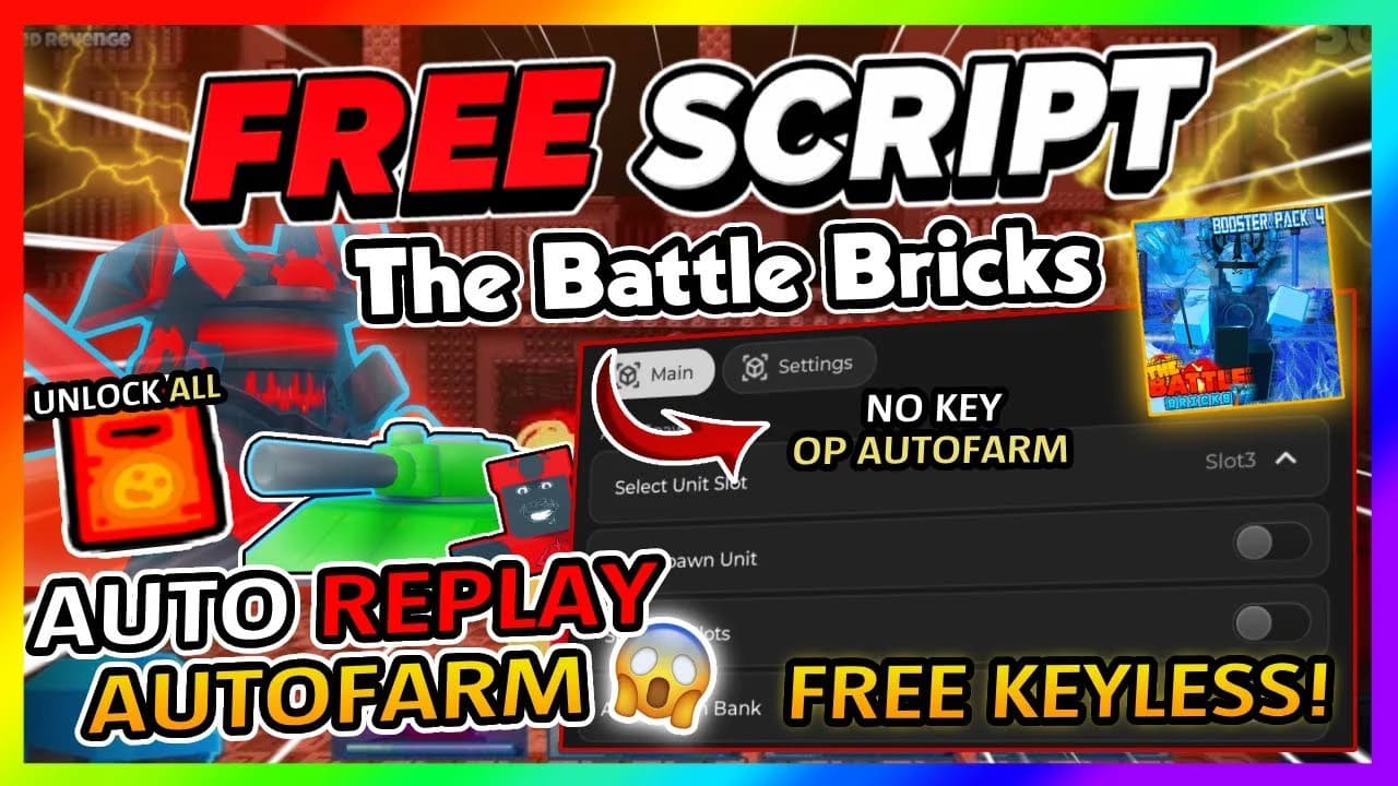🧱 THE BATTLE BRICKS | AUTO-FARM + AUTO-UPGRADE | NO KEY | P