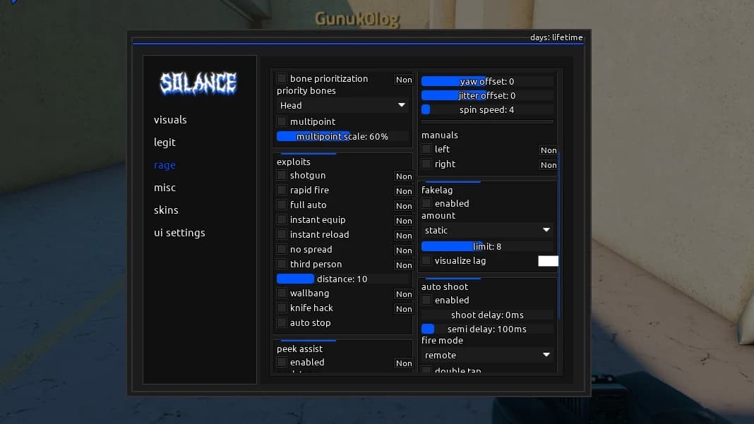 Solance Counter Blox | Legitbot, Exploits