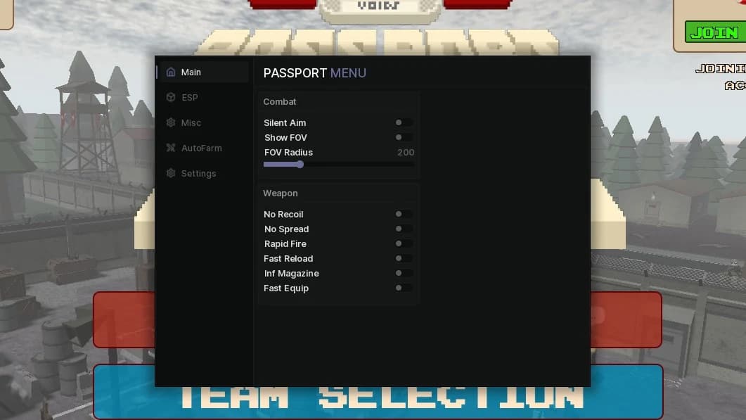 PASSPORT MENU | AUTO FARM, SILENT AIM, ESP