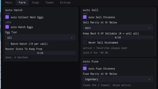 Gallium — Grow a Chicken Fighter Script | Auto Farm