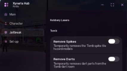 Xyneria Hub Autofarm, easy robbery, fly, aimbot