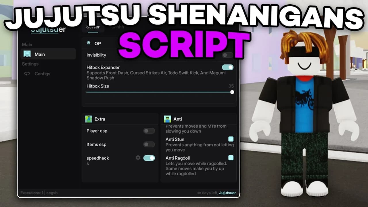 ⚔️ JUJUTSU SHENANIGANS | AUTO-COMBO + ESP | NO KEY | PC