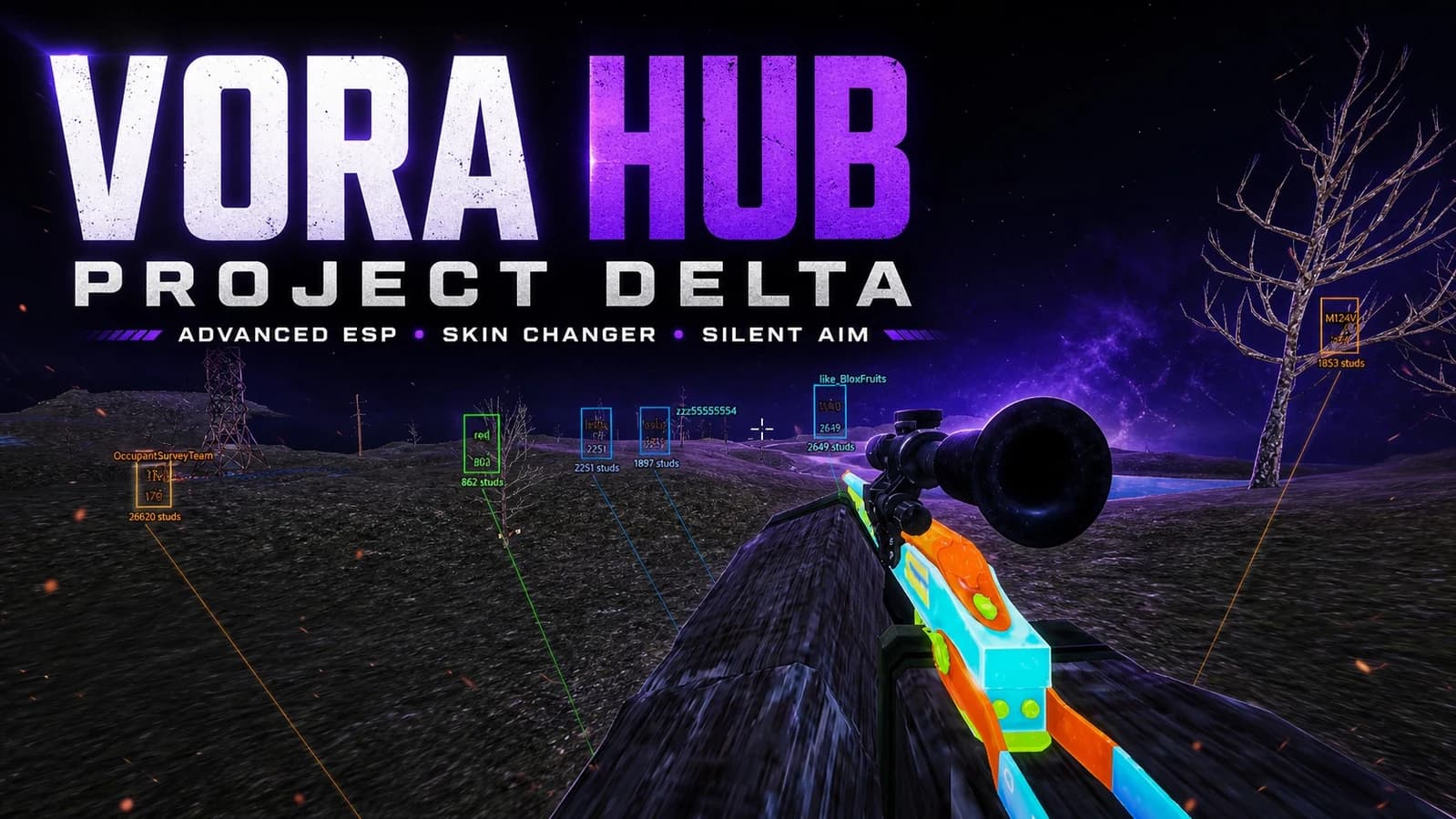 Vora Hub PD |KEYLESS ,Aimbot, Advanced ESP, Skin Changer