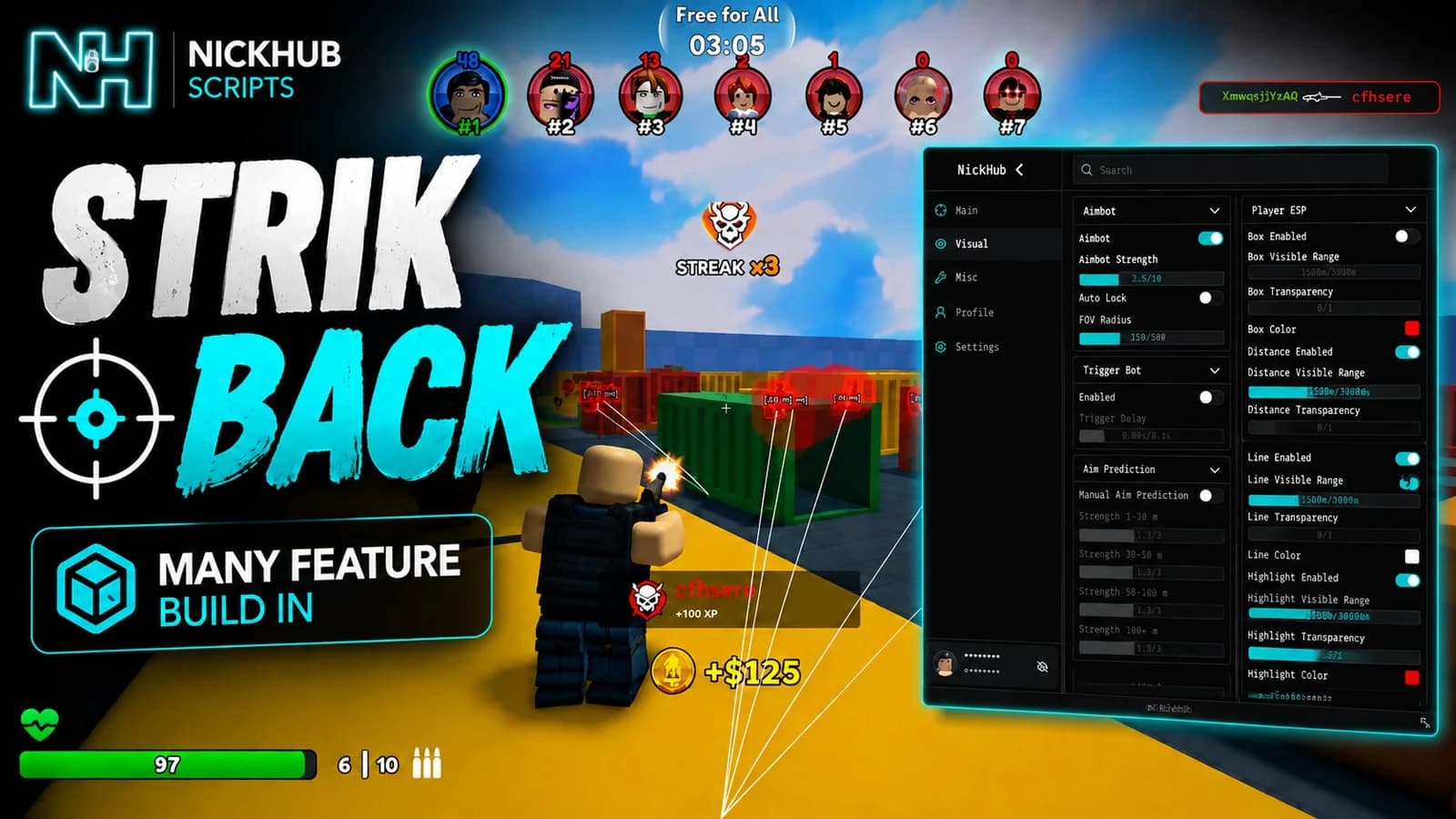 NICKHUB | HEADSHOT ONLY | BIG HEAD | TP KILL | AND MORE